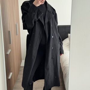 Vintage London Fog Black Trench Coat